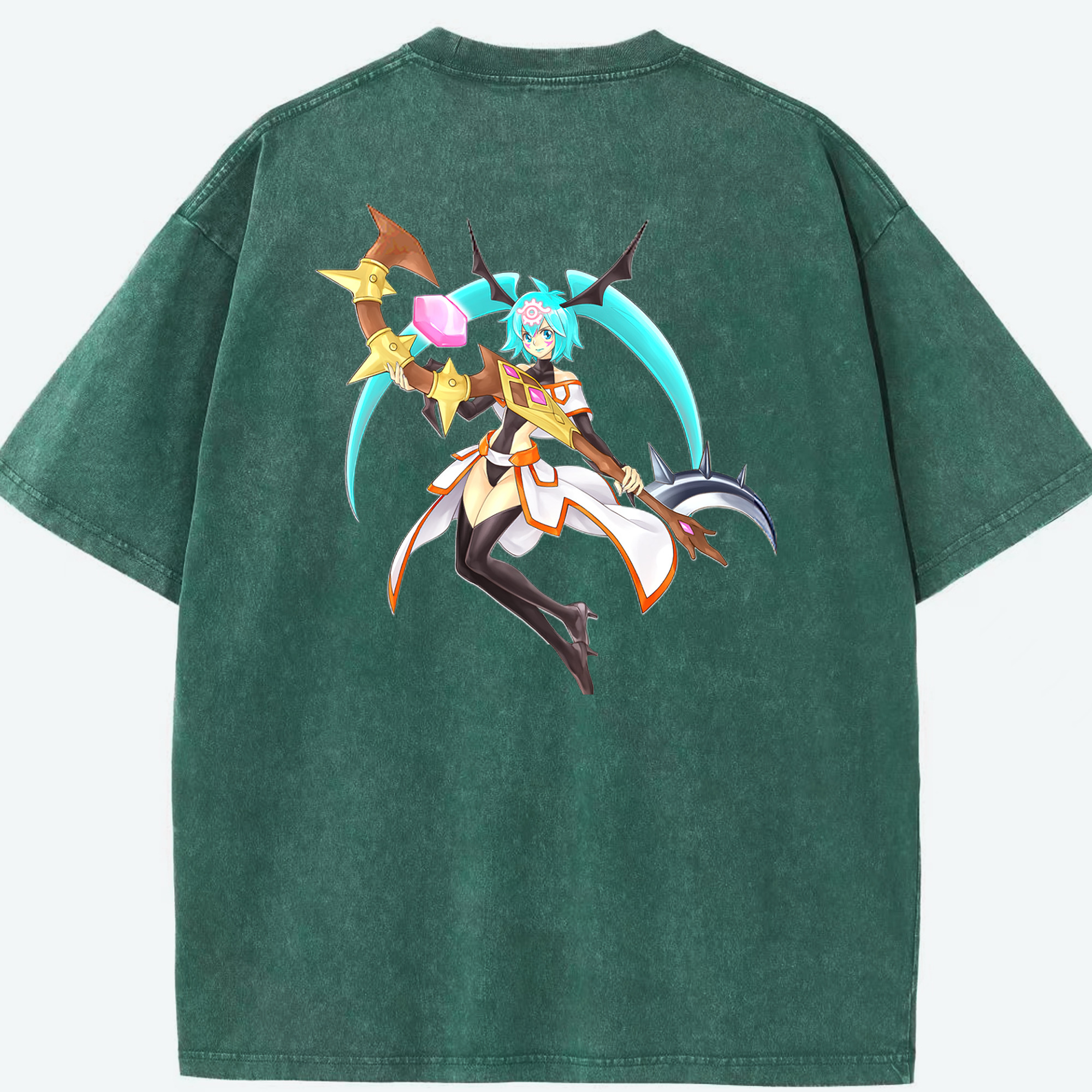 （画像用） 遊☆戯☆王 Yu-Gi-Oh! 綿100% ヴィンテージ風 半袖Tシャツ（背面プリント）